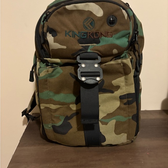 King Kong Camo Backpack – Heavy Duty Gym/Travel Bag